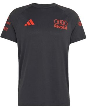 adidas X Audi X Revolut F1 Team Mechanics Logo-Print T-Shirt - Black