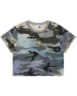 Aape By A Bathing Ape T-Shirt À Motif Camouflage - Grey