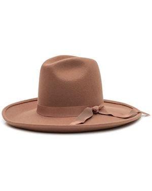 Alanui Chapeau D'Inspiration Western À Détail De Nœud - Brown