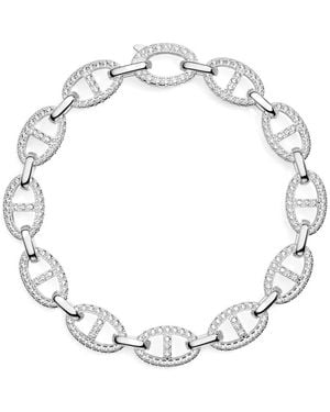 Apm Monaco Maille Marine Armband Mit Pavé-Fassung - Weiß