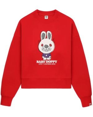 A Bathing Ape Babby Doppy Sweatshirt - Red