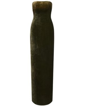 Ralph Lauren Schulterfreies Farley Maxikleid - Grün