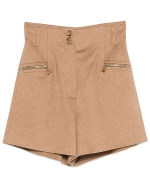 Max Mara ジップポケット ショートパンツ - ナチュラル