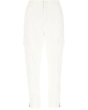 Dondup Cargo-Pockets Straight-Leg Jeans - White