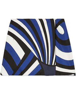 Emilio Pucci Iride シルクスカート - ブルー