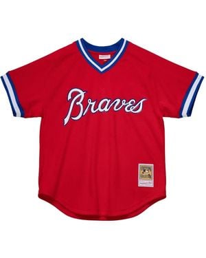 Mitchell & Ness Mlb Braves 1980 Dale Murphy T-Shirt - Red