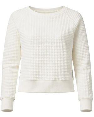 Reebok Crewneck Textured Sweatshirt - White