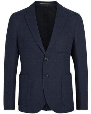 Slowear Button-Up Blazer - Blue