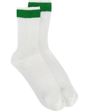 Valentino Garavani Socken Mit Gestreiftem Detail - Weiß