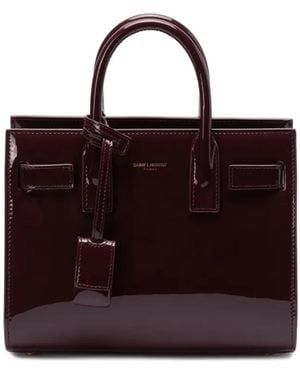 Saint Laurent Sac De Jour Tote Bag - Purple