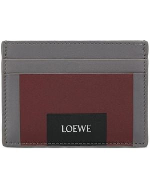 Loewe Kartenetui in Colour-Block-Optik - Lila