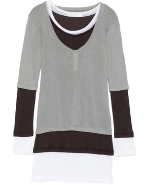 GIMAGUAS Gemma Layered-Effect Mini Dress - Gray