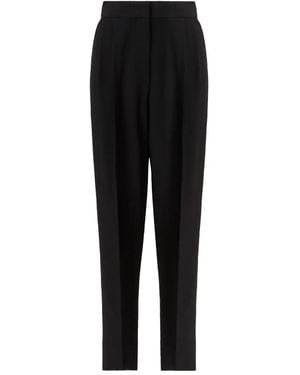 Fabiana Filippi Cady Pleated High-waisted Trousers - ブラック