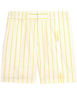 Jacquemus Gestreifte Shorts - Natur