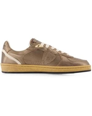 Philippe Model Pgal Low-Top Sneakers - Brown