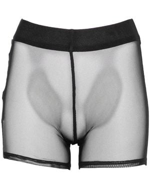 Vestiaire d'un Oiseau Libre Sheer Mesh Tights - Black