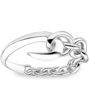 Shaun Leane Hook Chain Ring - White