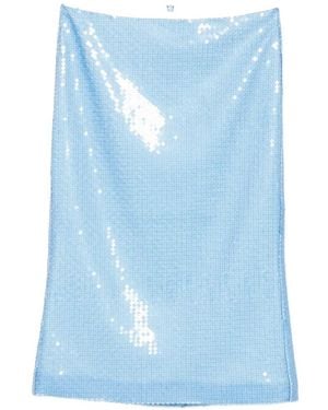 ShuShu/Tong Falda Midi Con Lentejuelas - Azul