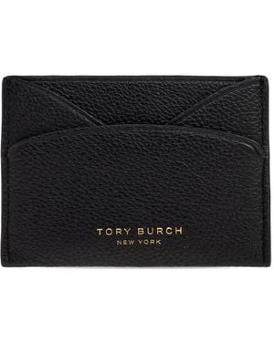 Tory Burch Romy Leather Card Holder - Black