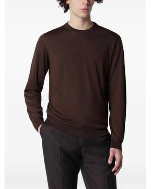 Drumohr Crew-Neck Jumper - Brown