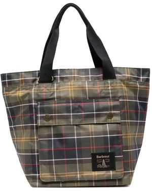 Barbour Torridon Carry All Tote Bag Mit Schottenkaro - Schwarz