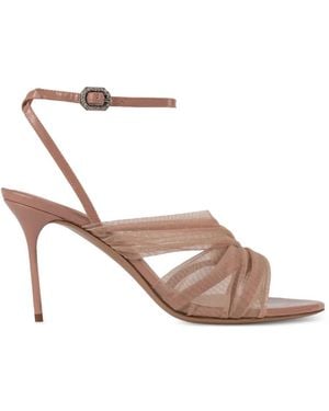 Gedebe Melody Draped Sandals - White