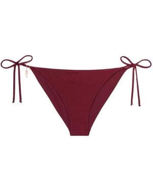 MC2 Saint Barth Virgo Side-Tie Bikini Bottoms - Rood
