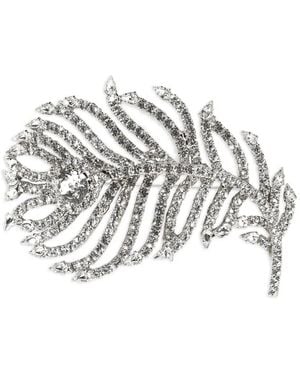 Jennifer Behr Broche Con Cristales - Blanco