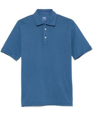 Fedeli Piqué Polo Shirt - Blue