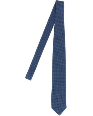 Pal Zileri Patterned Silk Tie - Blue