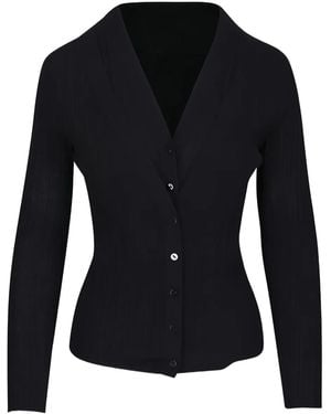 Lisa Yang Cardigan Mit V-Ausschnitt - Schwarz