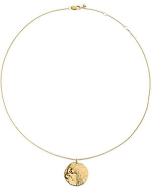 Monica Vinader Gp Zodiac Aquarius Necklace - White