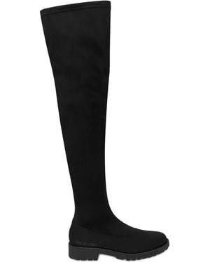 Love Moschino Knee-High Stretch Boots - Black