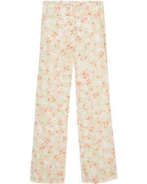 N°21 Pantalones Anchos De Talle Bajo - Neutro