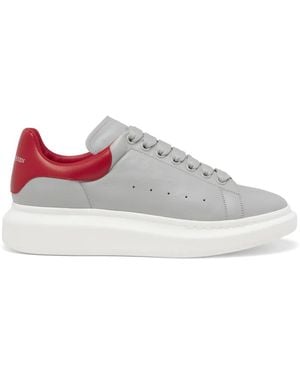 McQueen Chunky Leather Trainers - White