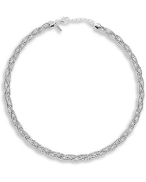 Desmo Collar Spring Trenzado - Blanco