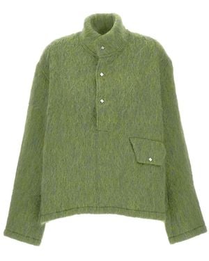 Tanaka Pullover mit Stehkragen - Grün