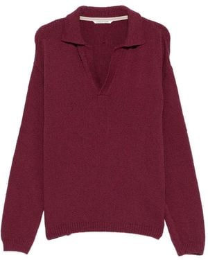 A Kind Of Guise Marabou V-neck sweater - Lila