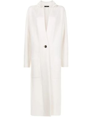 Lisa Yang ニット シングルコート - ホワイト