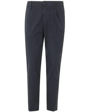 BE ABLE Pantalon Fuselé À Taille Ceinturée - Blue