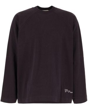 Studio Nicholson Aubergine Oversize Sweatshirt - Blue