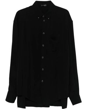 Mugler Camicia Con Piercing - Nero