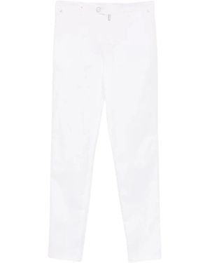 Kiton Logo-Patch Trousers - White