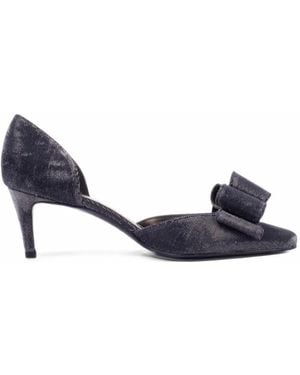 Stuart Weitzman Bow-Detail Pointed-Toe Pumps - Blue