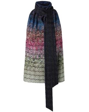 Missoni Top With Iridescent Kaleidoscopic Motif - Blue