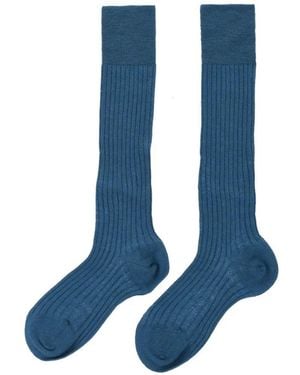 Maria La Rosa Calcetines Altos De Canalé - Azul