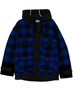 Junya Watanabe X Filson Checked Quilted Jacket - Blue