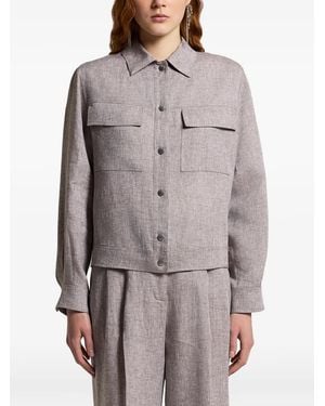 Peserico Flap-Pocket Jacket - Grey