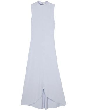 Courreges Logo-Embroidered Maxi Dress - White
