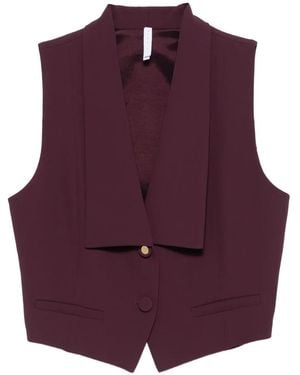 Imperial Welt-Pocket Waistcoat - Purple